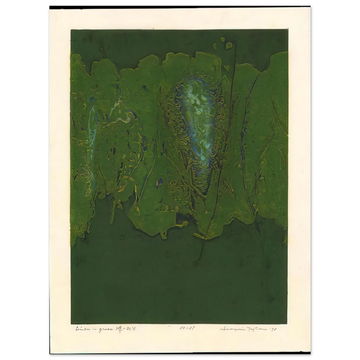 Hiroyuki Tajima - Winter in Green - 1970  75x100 cm / 30x40inches Fine Art Poster