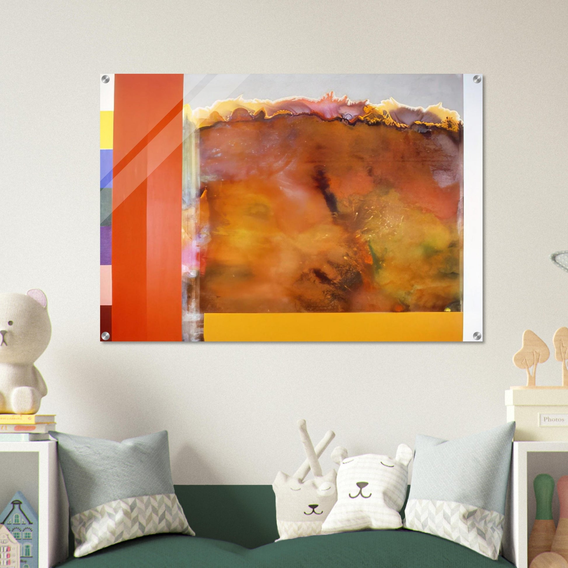 For The Ages - 1985 - Ronnie Landfield Acrylic Print - 70x100 cm / 28x40″ inches