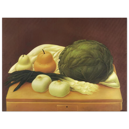 Fernando Botero - KITCHEN TABLE  75x100 cm / 30x40inches Fine Art Poster
