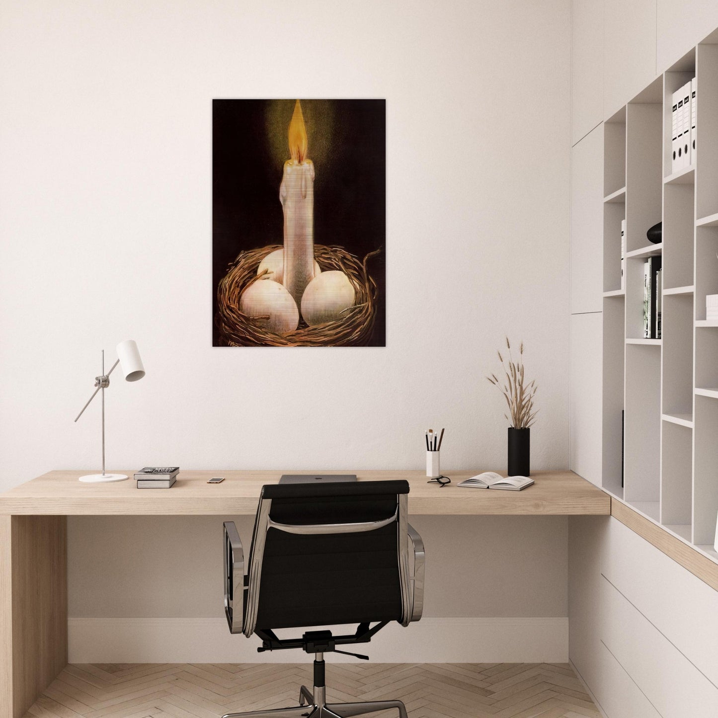 THE IMAGINATIVE FACULTY 1948 - Rene Magritte Brushed Aluminum Print - 70x100 cm / 28x40 inches | Rene Magritte Aluminum Print | Rene Magritte Prints
