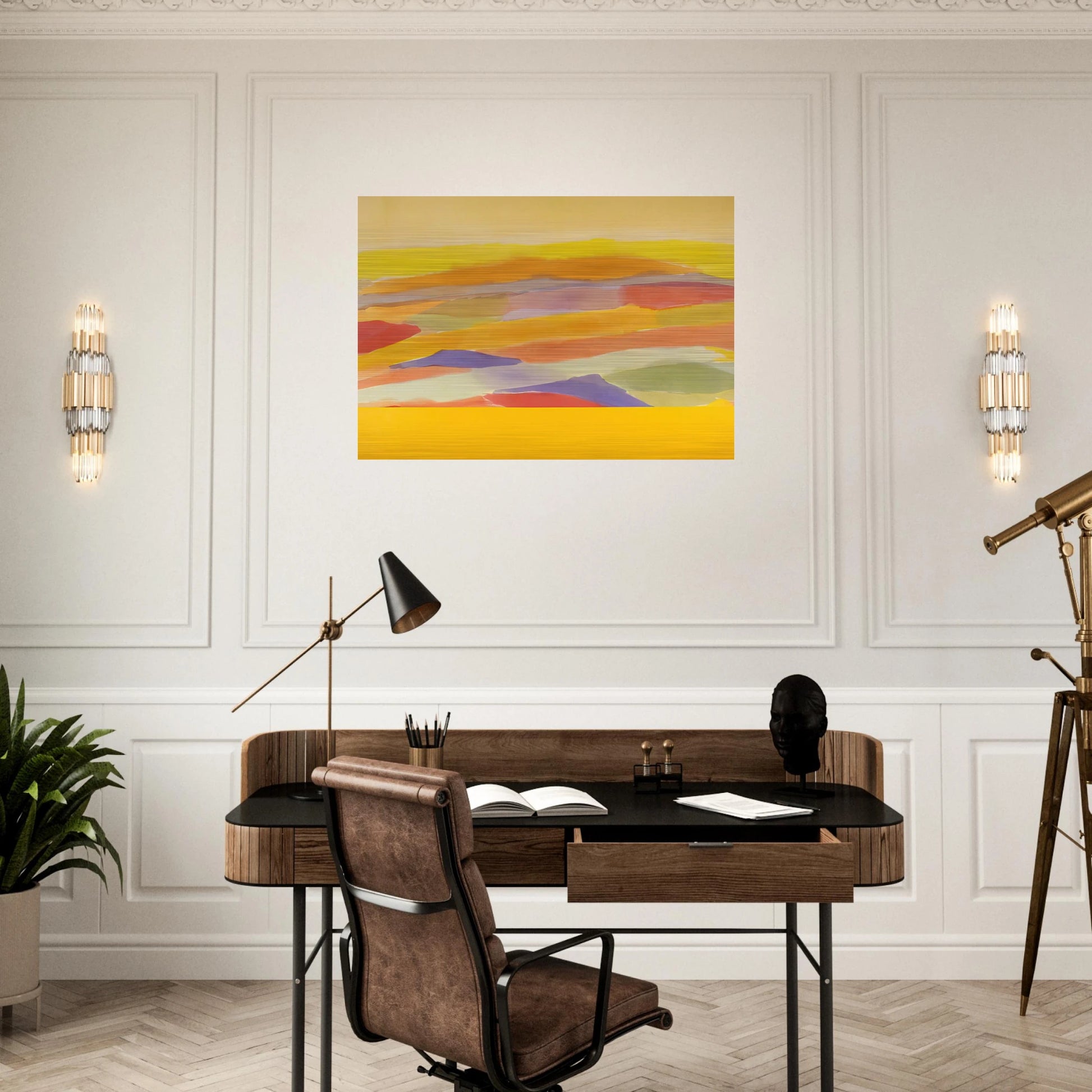 Revelation - 1979 - Ronnie Landfield Brushed Aluminum Print - 70x100 cm / 28x40 inches | Ronnie Landfield Aluminum Print | Ronnie Landfield Prints