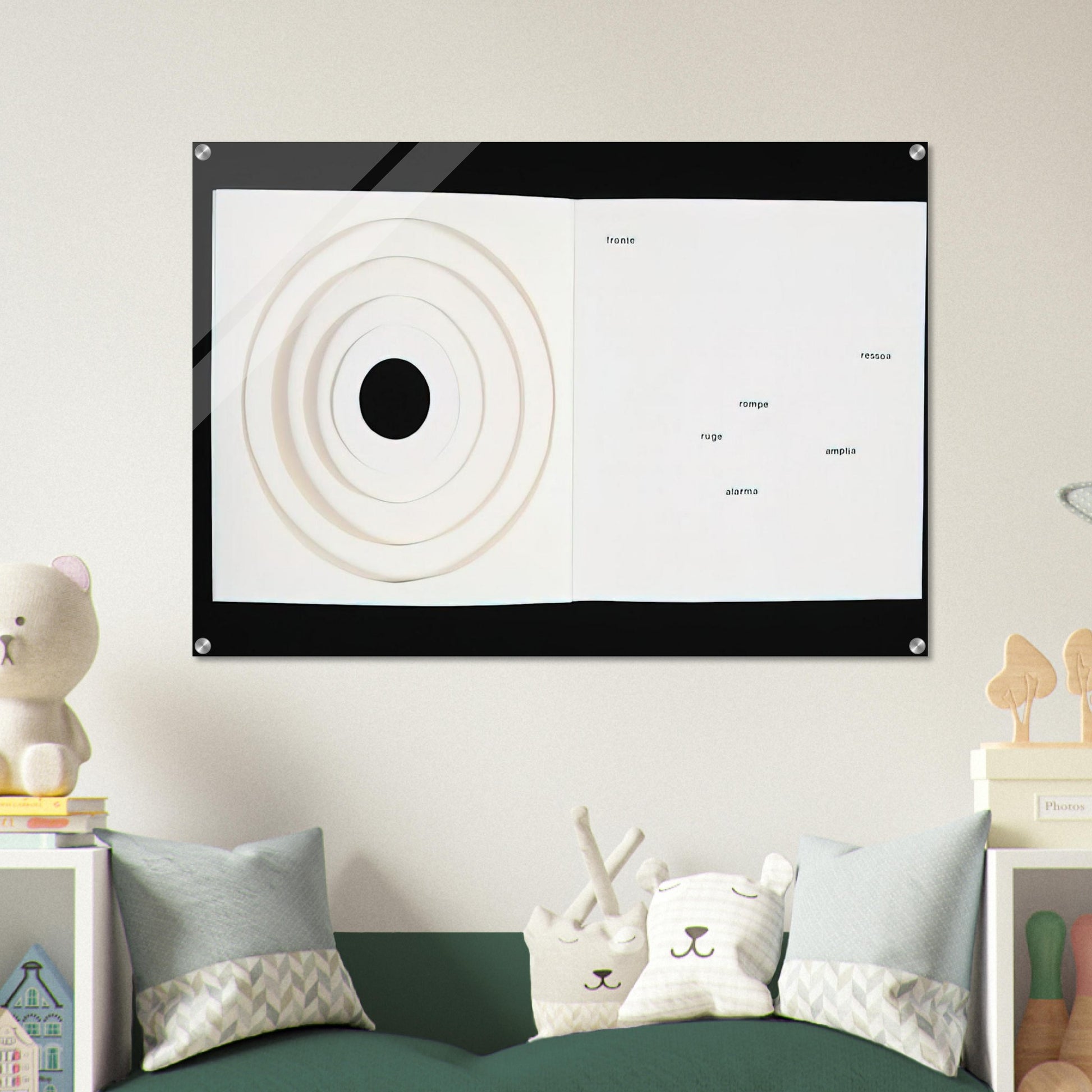 Books-Poem - 1959 - Lygia Pape Acrylic Print - 70x100 cm / 28x40″ inches | Lygia Pape Wall Art | Lygia Pape Prints