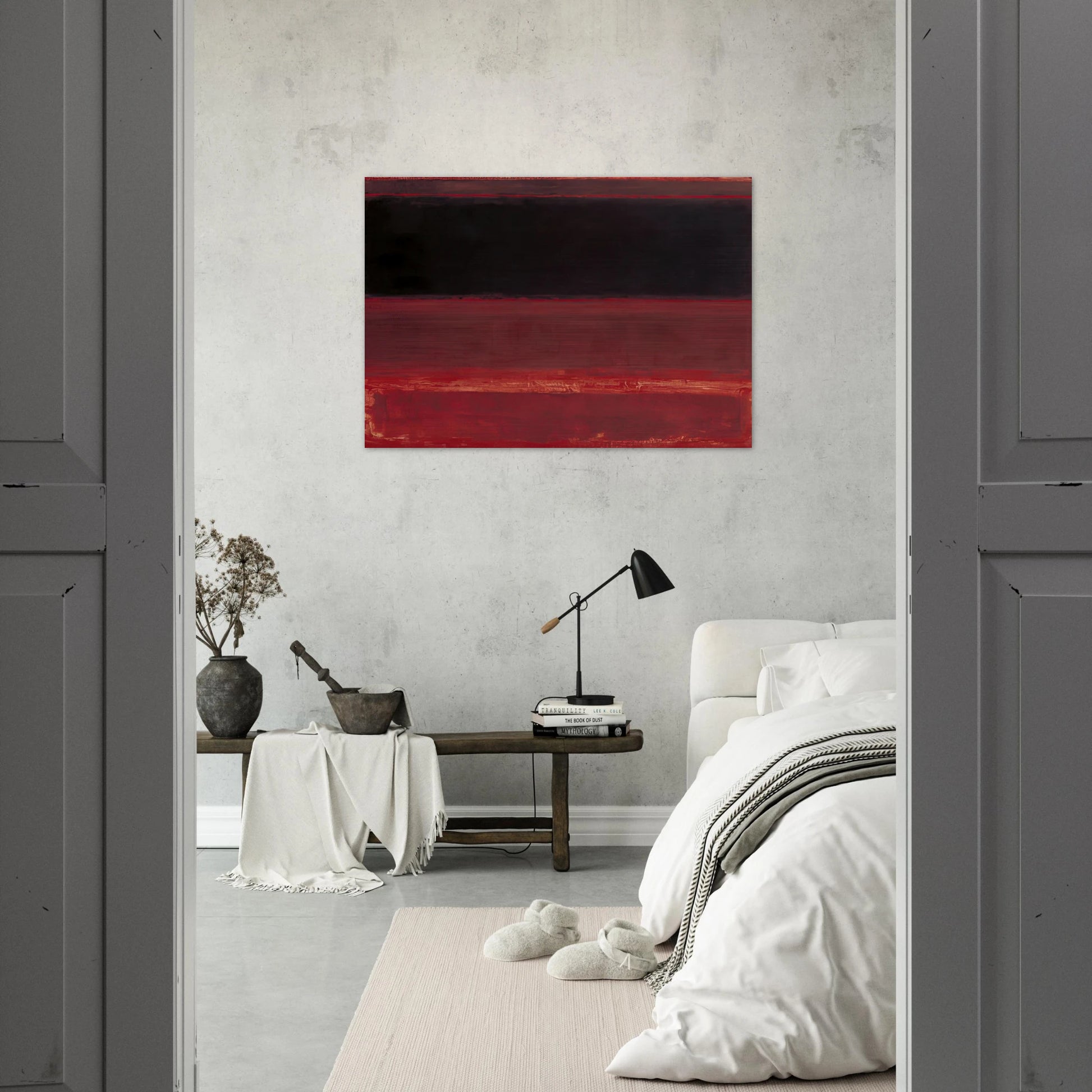 Four Darks in Red - 1958 - Mark Rothko Brushed Aluminum Print - 70x100 cm / 28x40 inches | Mark Rothko Aluminum Print | Mark Rothko Prints