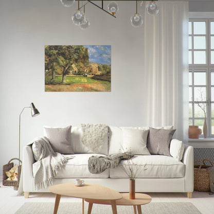 Horse-chestnut-trees in Jas de Bouffan - Paul Cézanne Brushed Aluminum Print - 70x100 cm / 28x40 inches | Paul Cézanne Aluminum Print | Paul Cézanne Prints