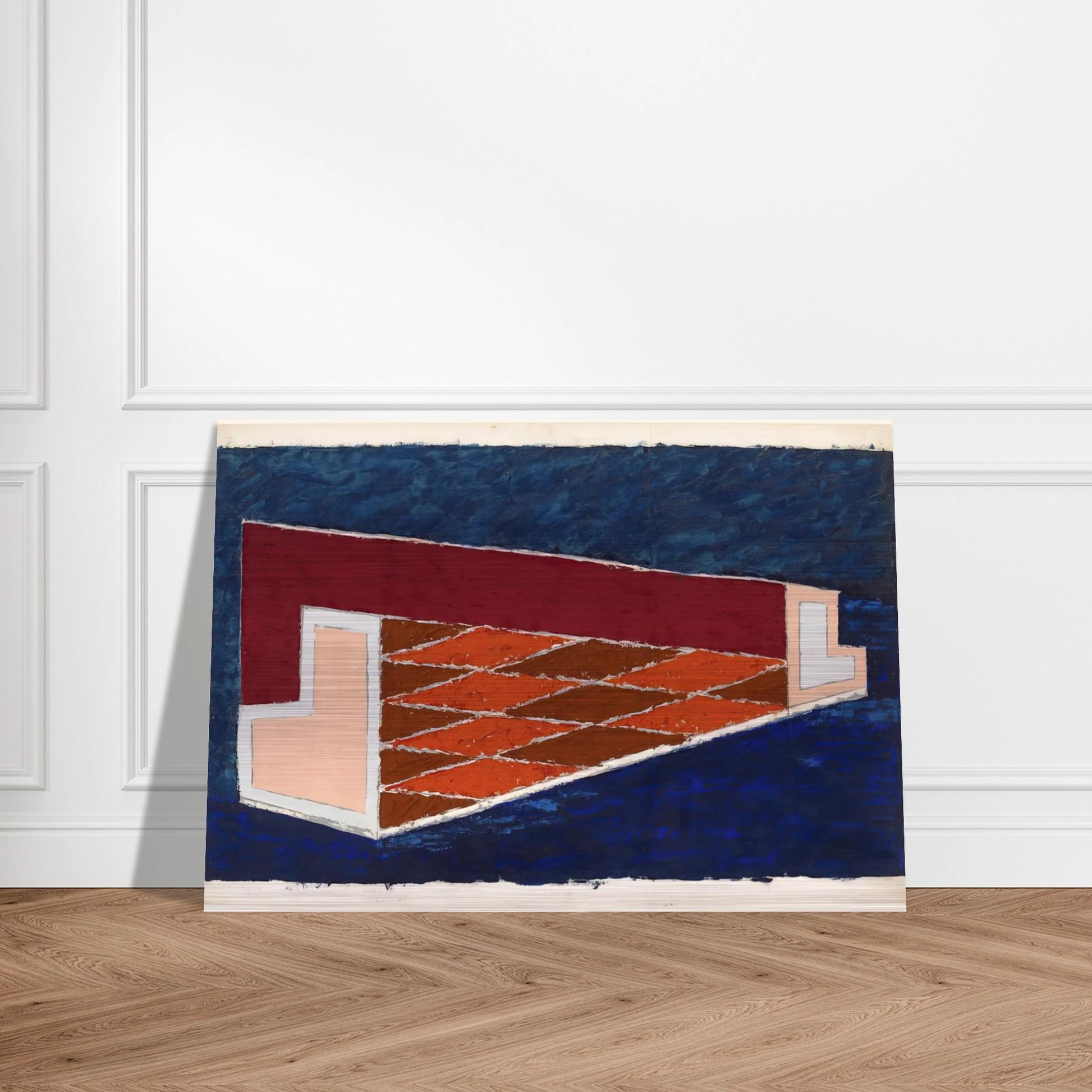 ABSTRACT 1940 - Josef Albers Brushed Aluminum Print - 70x100 cm / 28x40 inches | Josef Albers Aluminum Print | Josef Albers Prints