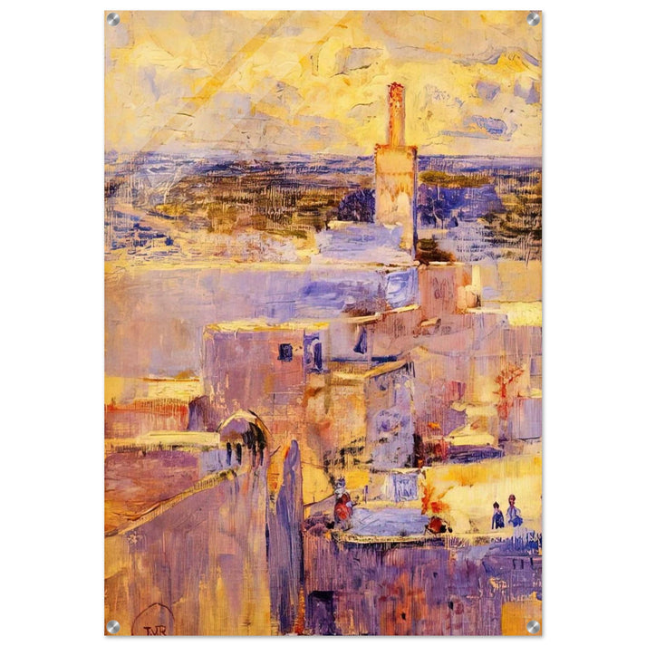 VIEW OF MEKNES MOROCCO - Theo van Rysselberghe Acrylic Print - 70x100 cm / 28x40″ inches
