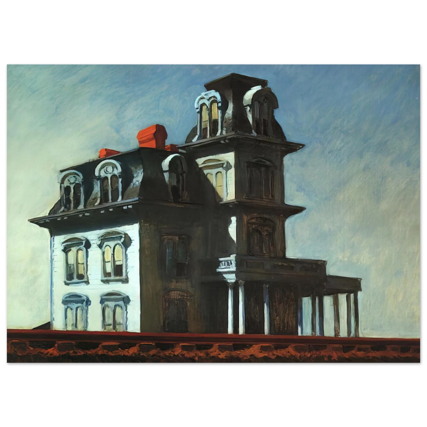 Edward Hopper - House by the Railroad Fine Art Poster