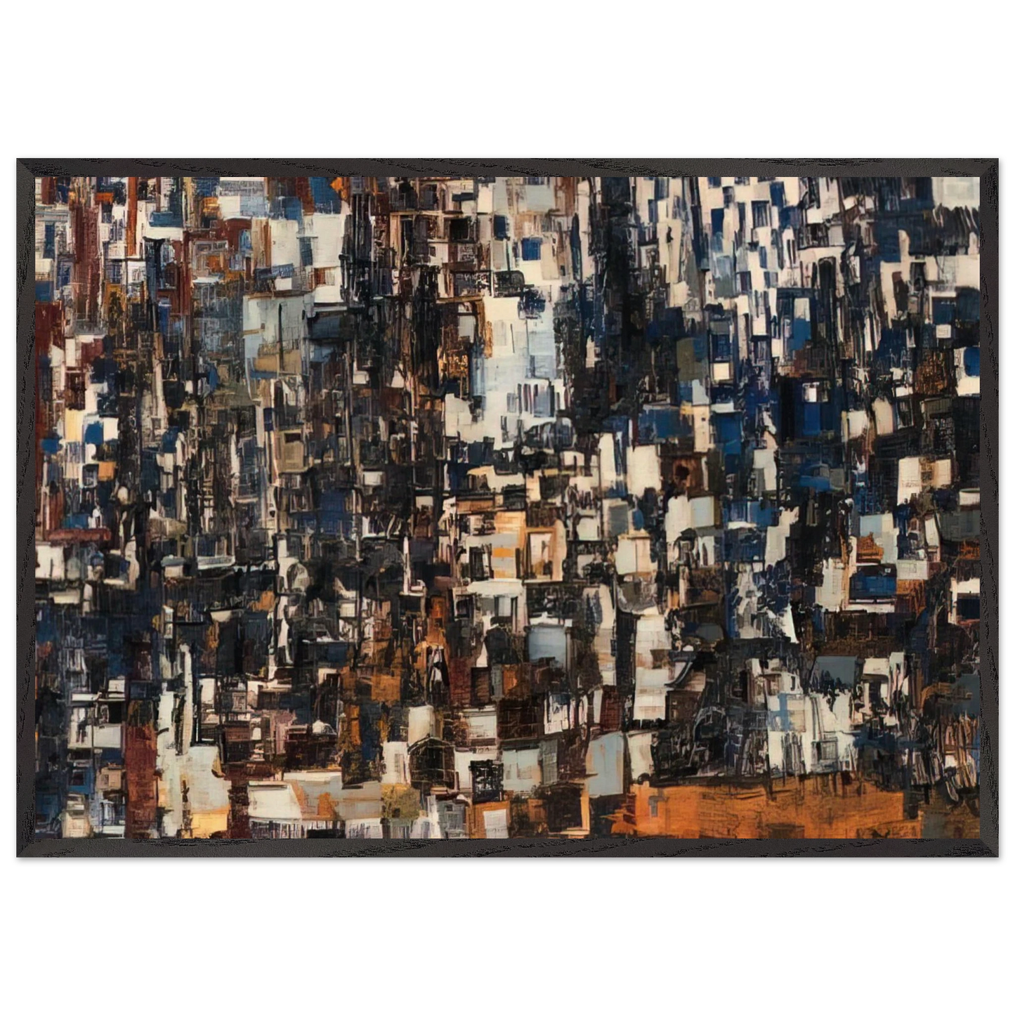 Danse - Tachisme - Maria Helena Vieira da Silva 70x100 cm / 28x40 inches Framed Art Print – Black Wooden Frame