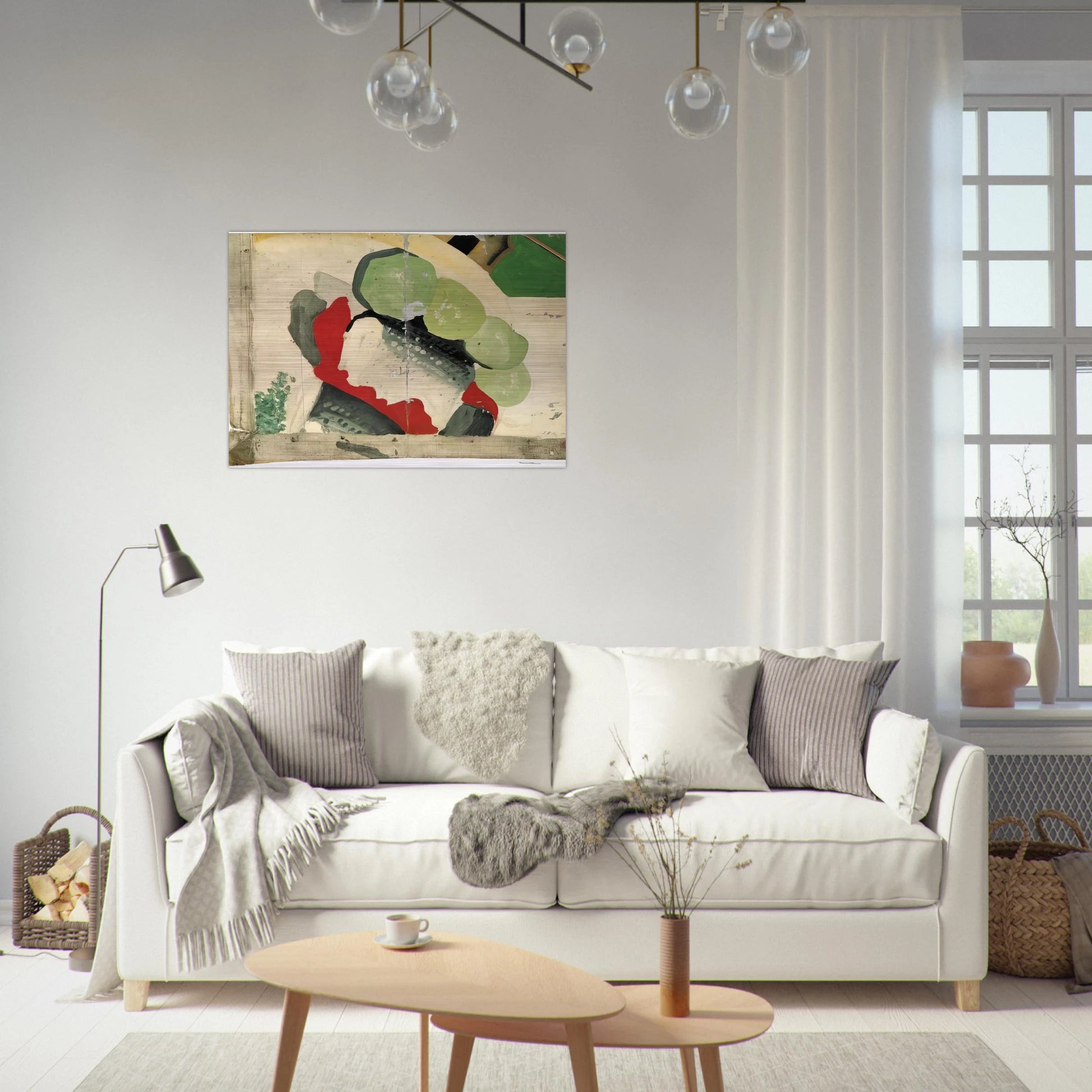FISCHBR OTCHEN - Sigmar Polke Brushed Aluminum Print - 70x100 cm / 28x40 inches | Sigmar Polke Aluminum Print | Sigmar Polke Prints