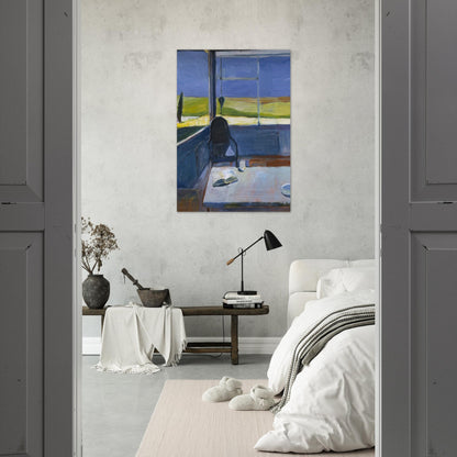 Interior with Book - Richard Diebenkorn Brushed Aluminum Print - 70x100 cm / 28x40 inches | Richard Diebenkorn Aluminum Print | Richard Diebenkorn Prints