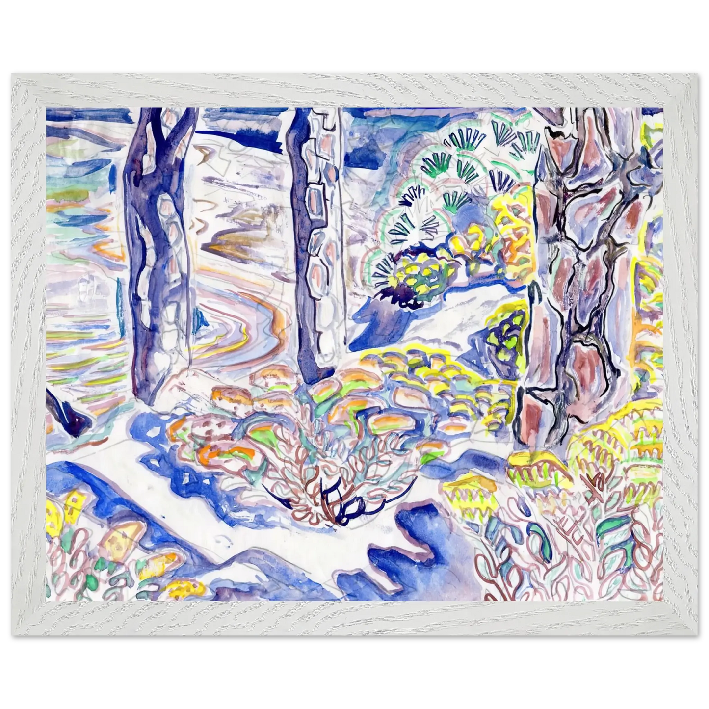 Walter Inglis Anderson - Walter Anderson Wall art - 45x60 cm / 18x24 Inches - Premium Wooden Framed Poster With Fine Art Paper - Wood frame
