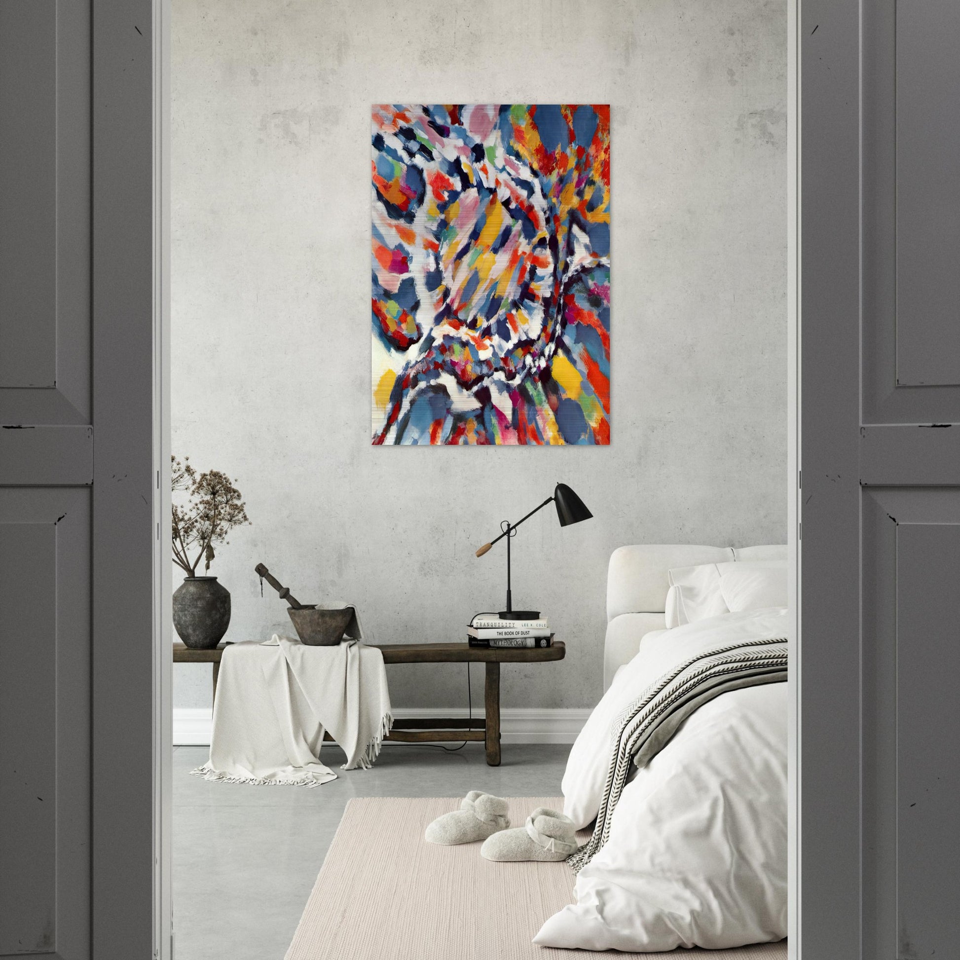 La Sève - 1963 - Alfred Manessier Brushed Aluminum Print - 70x100 cm / 28x40 inches | Alfred Manessier Aluminum Print | Alfred Manessier Prints