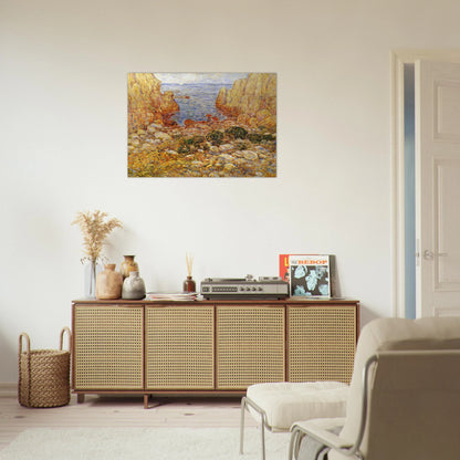 The Gorge - Appledore, Isles of Shoals - Childe Hassam Brushed Aluminum Print - 70x100 cm / 28x40 inches | Childe Hassam Aluminum Print | Childe Hassam Prints