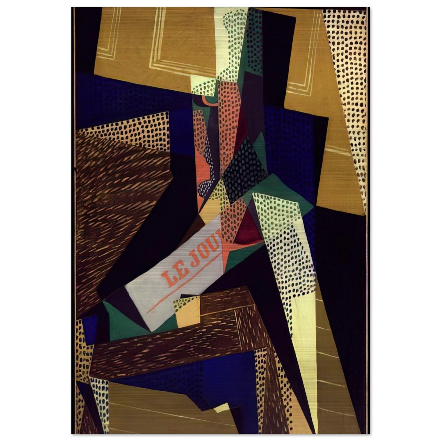 STILL LIFE 1916 - Juan Gris Brushed Aluminum Print - 70x100 cm / 28x40 inches | Juan Gris Aluminum Print | Juan Gris Prints