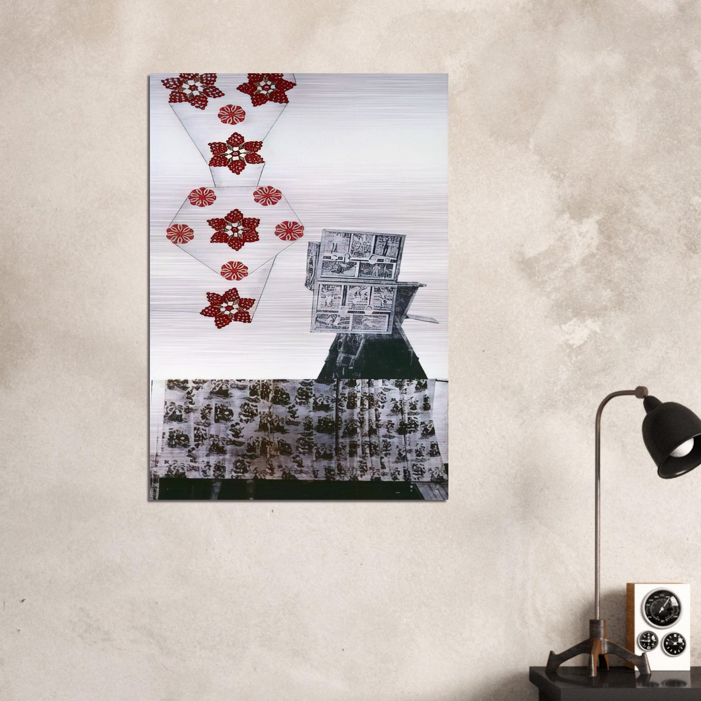 PARK ROCI MEXICO 1985 - Robert Rauschenberg Brushed Aluminum Print - 70x100 cm / 28x40 inches | Robert Rauschenberg Aluminum Print | Robert Rauschenberg Prints