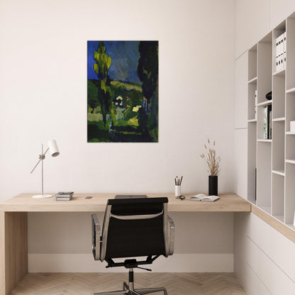 POPLARS 1900 - Andre Derain Brushed Aluminum Print - 70x100 cm / 28x40 inches | Andre Derain Aluminum Print | Andre Derain Prints