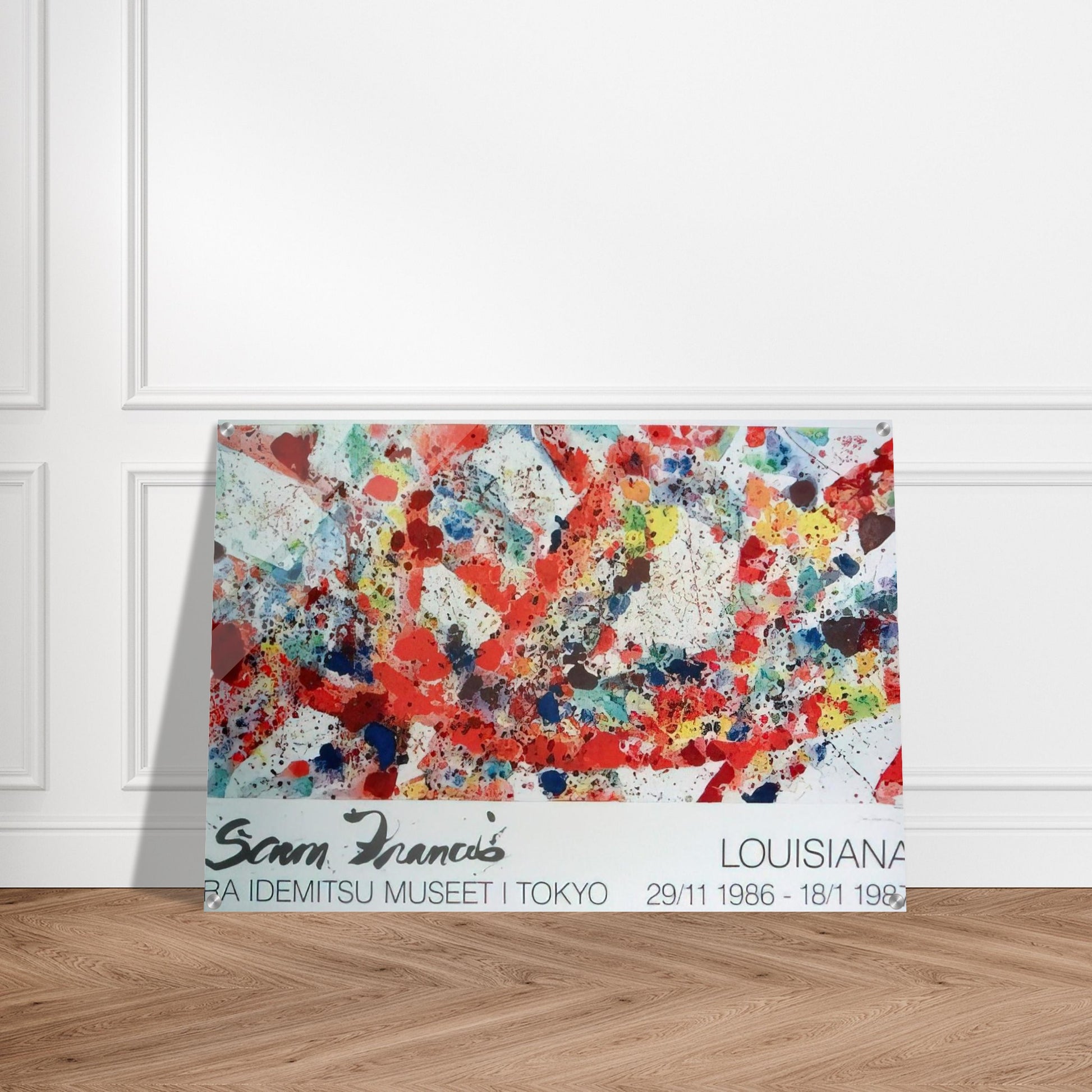 Polar Red - Sam Francis Acrylic Print - 70x100 cm / 28x40″ inches