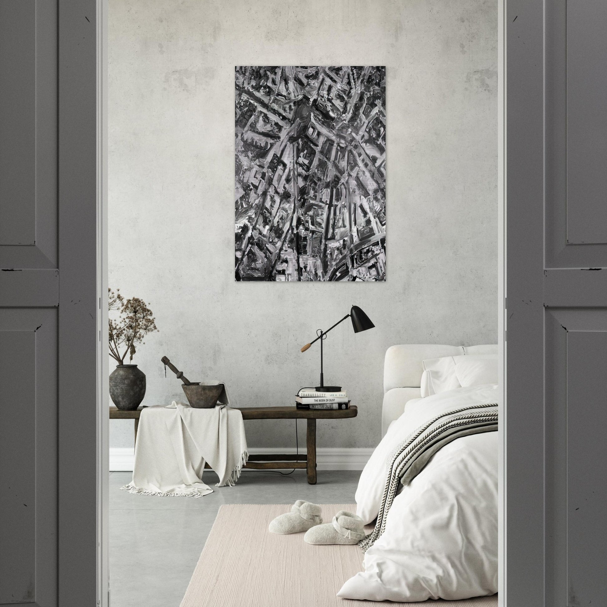 TOWNSCAPE PL 1970 - Gerhard Richter Brushed Aluminum Print - 70x100 cm / 28x40 inches | Gerhard Richter Aluminum Print | Gerhard Richter Prints