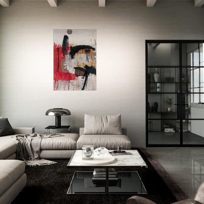 FIRST TIME PAINTING 1961 - Robert Rauschenberg Brushed Aluminum Print - 70x100 cm / 28x40 inches | Robert Rauschenberg Aluminum Print | Robert Rauschenberg Prints