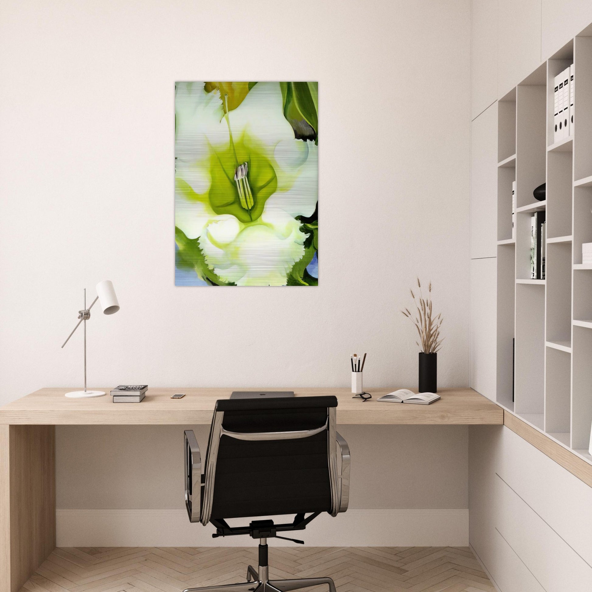 Cup Of Silver Ginger - Georgia O'Keeffe Brushed Aluminum Print - 70x100 cm / 28x40 inches | Georgia O'Keeffe Aluminum Print | Georgia O'Keeffe Prints