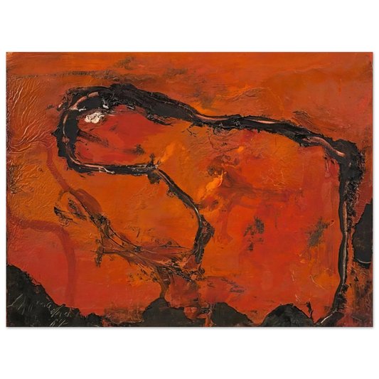 Emil Schumacher - Pega - 1964  75x100 cm / 30x40inches Fine Art Poster