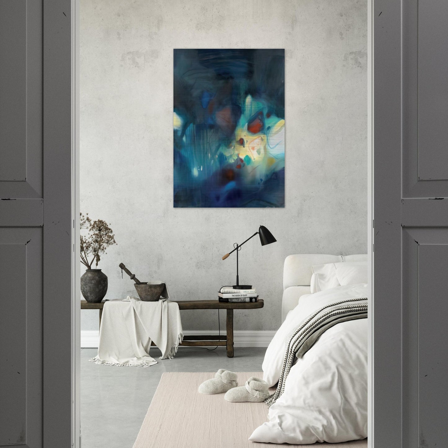 CLAIR D OBSCURITE 1988 - Chu teh Chun Brushed Aluminum Print - 70x100 cm / 28x40 inches | Chu teh Chun Aluminum Print | Chu teh Chun Prints