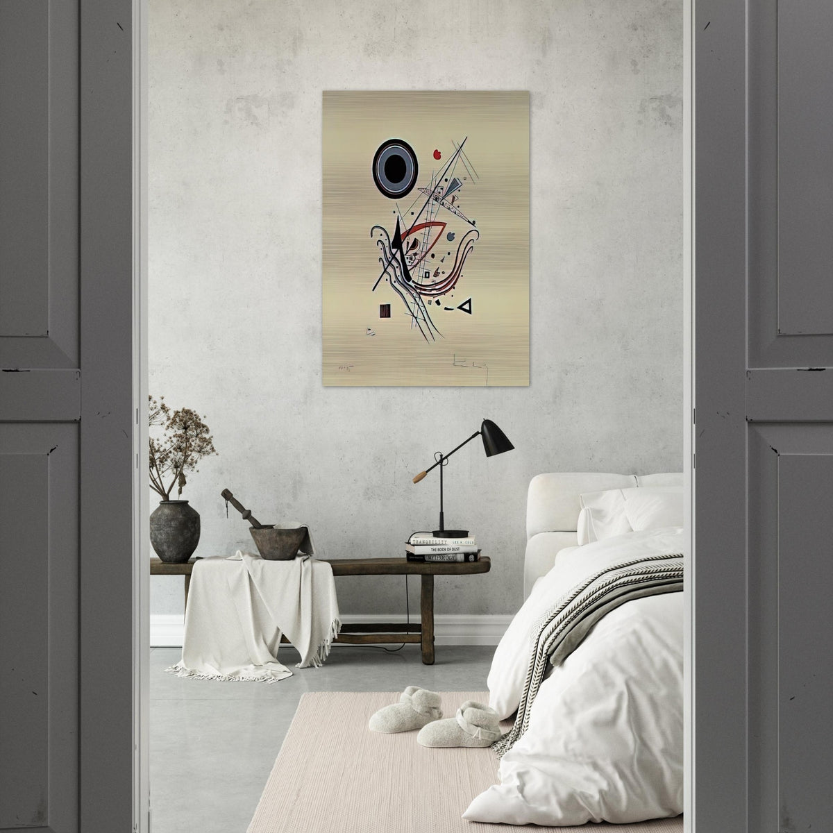 BLUE 1922 - Wassily Kandinsky Brushed Aluminum Print - 70x100 cm / 28x40 inches | Wassily Kandinsky Aluminum Print | Wassily Kandinsky Prints