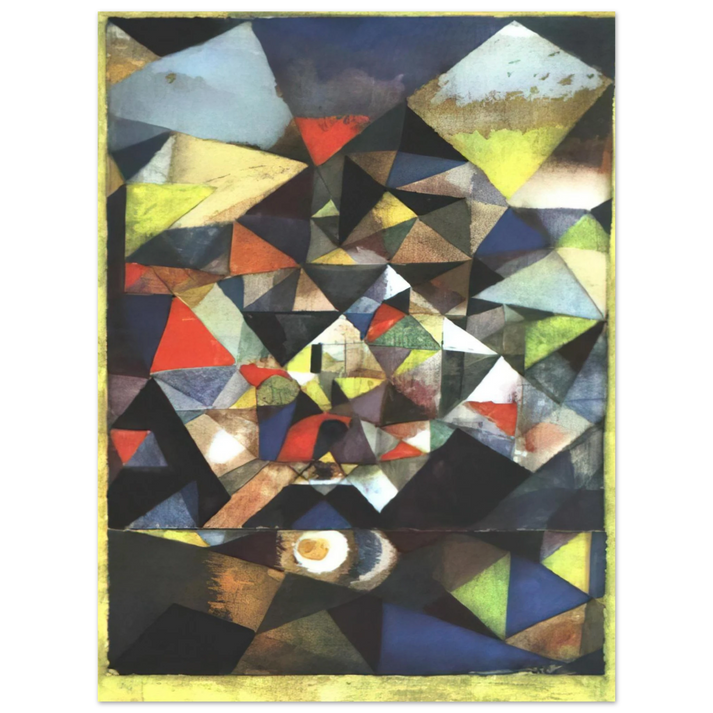 Paul Klee - WITH THE EGG 1917  75x100 cm / 30x40inches Fine Art Poster