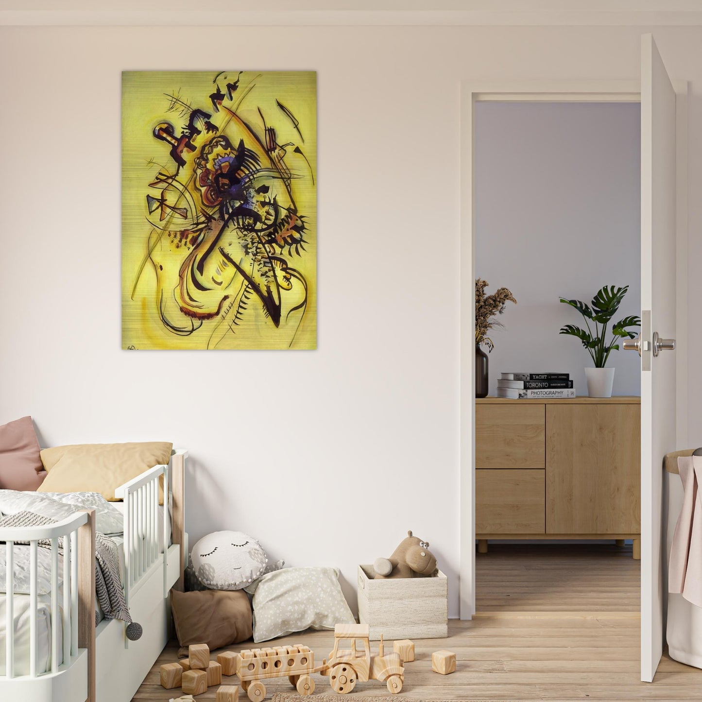 TO THE UNKNOWN VOICE 1916 - Wassily Kandinsky Brushed Aluminum Print - 70x100 cm / 28x40 inches | Wassily Kandinsky Aluminum Print | Wassily Kandinsky Prints