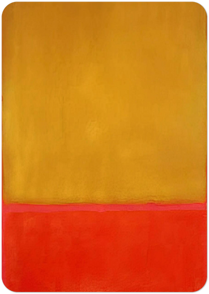 Ochre and Red on Red - 1954 By Mark Rothko Pack of 10 Post Cards | Mark Rothko Post Cards | A6 (10.5 x 14.8 cm) - 4.1 x 5.8 inches