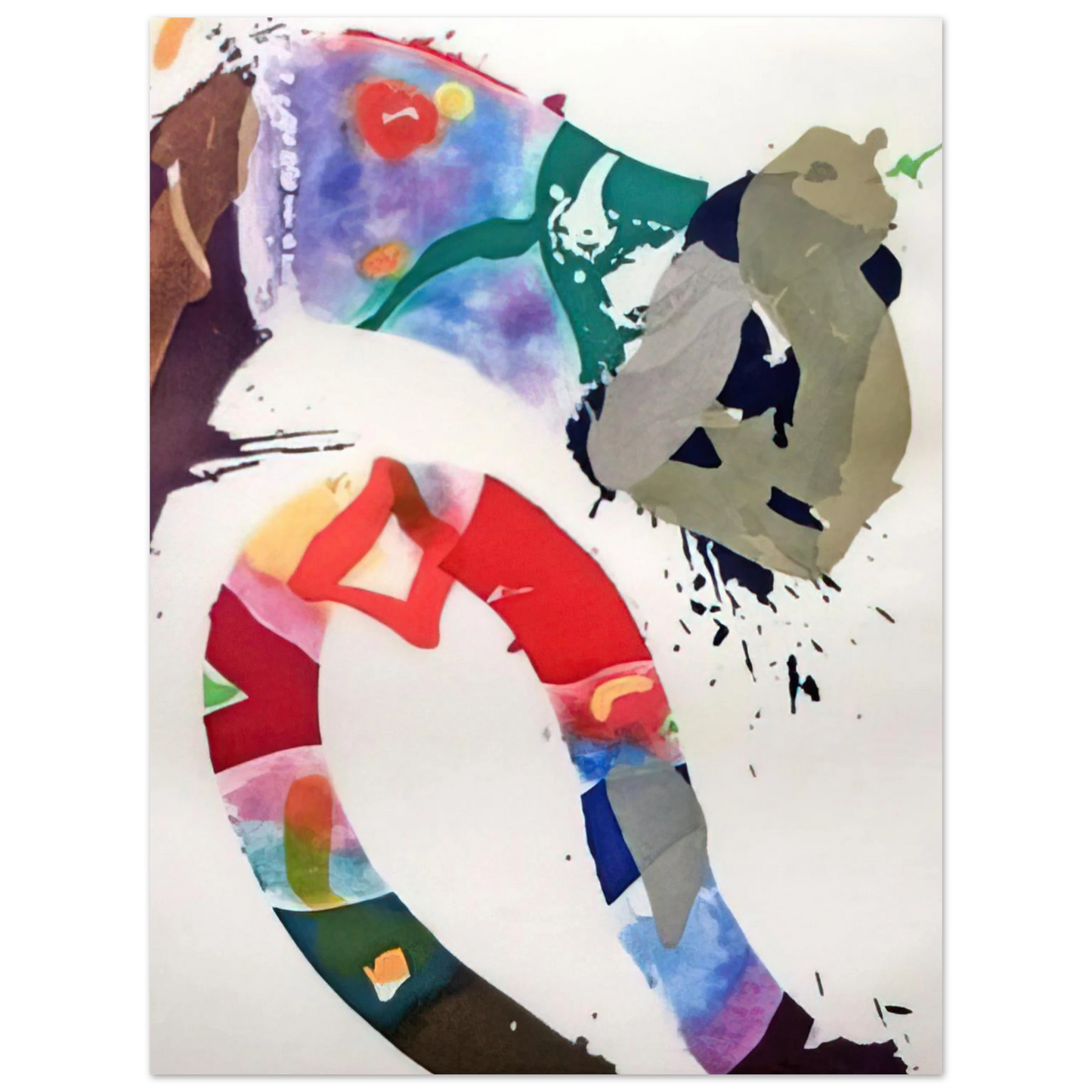 Sam Francis - Untitled  SFE 092   75x100 cm / 30x40inches Fine Art Poster