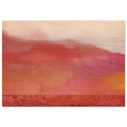 Red Hurricane - 1969 - Ronnie Landfield Brushed Aluminum Print - 70x100 cm / 28x40 inches | Ronnie Landfield Aluminum Print | Ronnie Landfield Prints