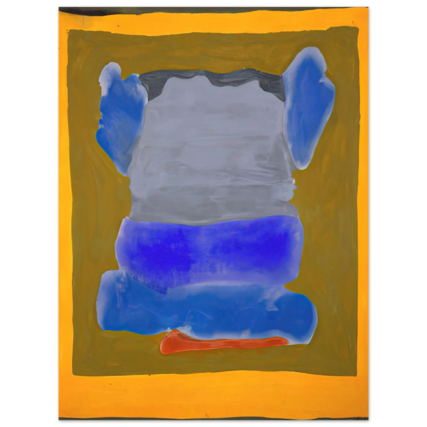 Helen Frankenthaler - Buddha s Court - 1964 Wall art - 40x50 cm / 16x20 inches - Premium Wooden Framed Poster With Fine Art Paper-canvas - Wood frame