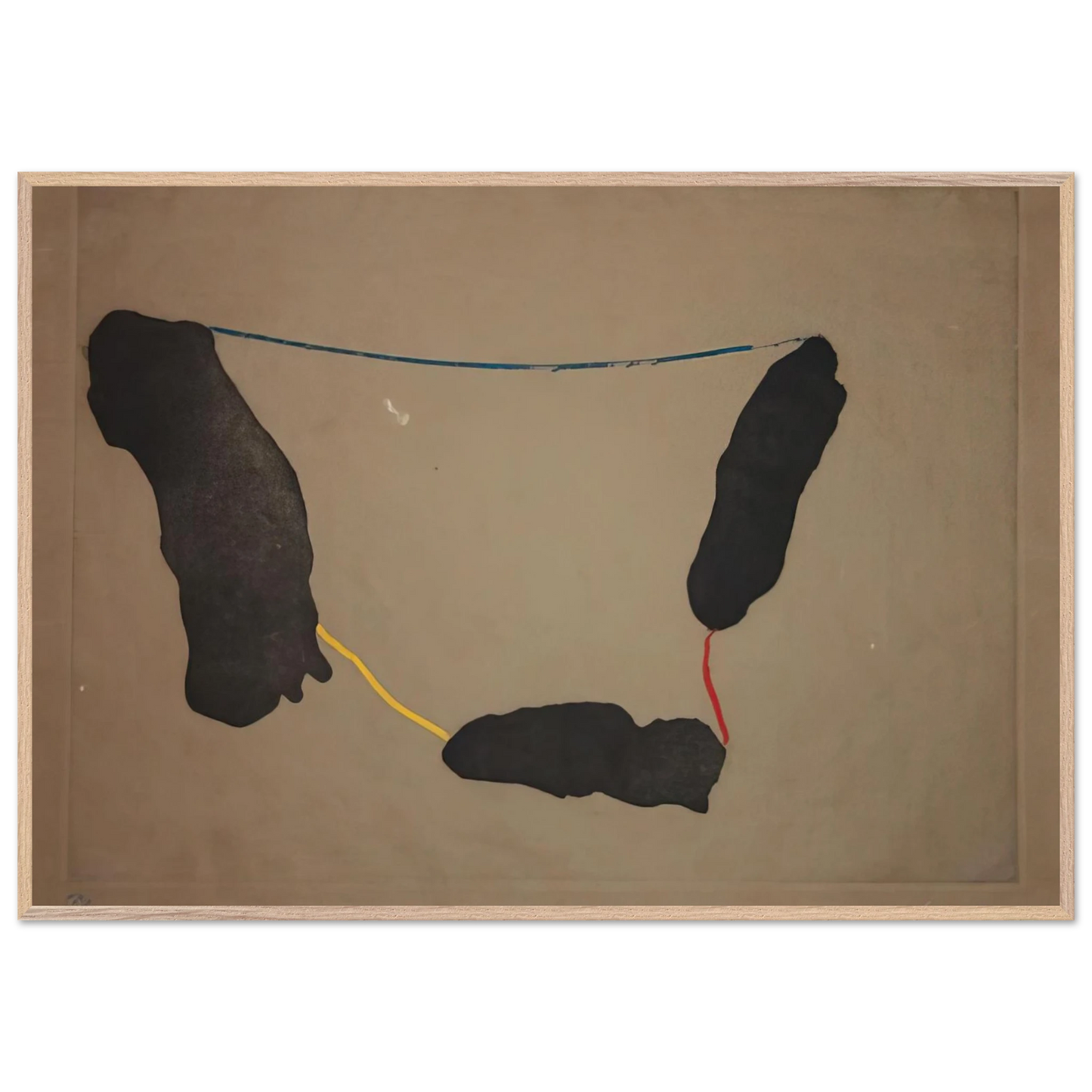 Helen Frankenthaler - Connected By Joy - 1973 Wall art - 40x50 cm / 16x20 inches - Premium Wooden Framed Poster With Fine Art Paper-canvas - White frame