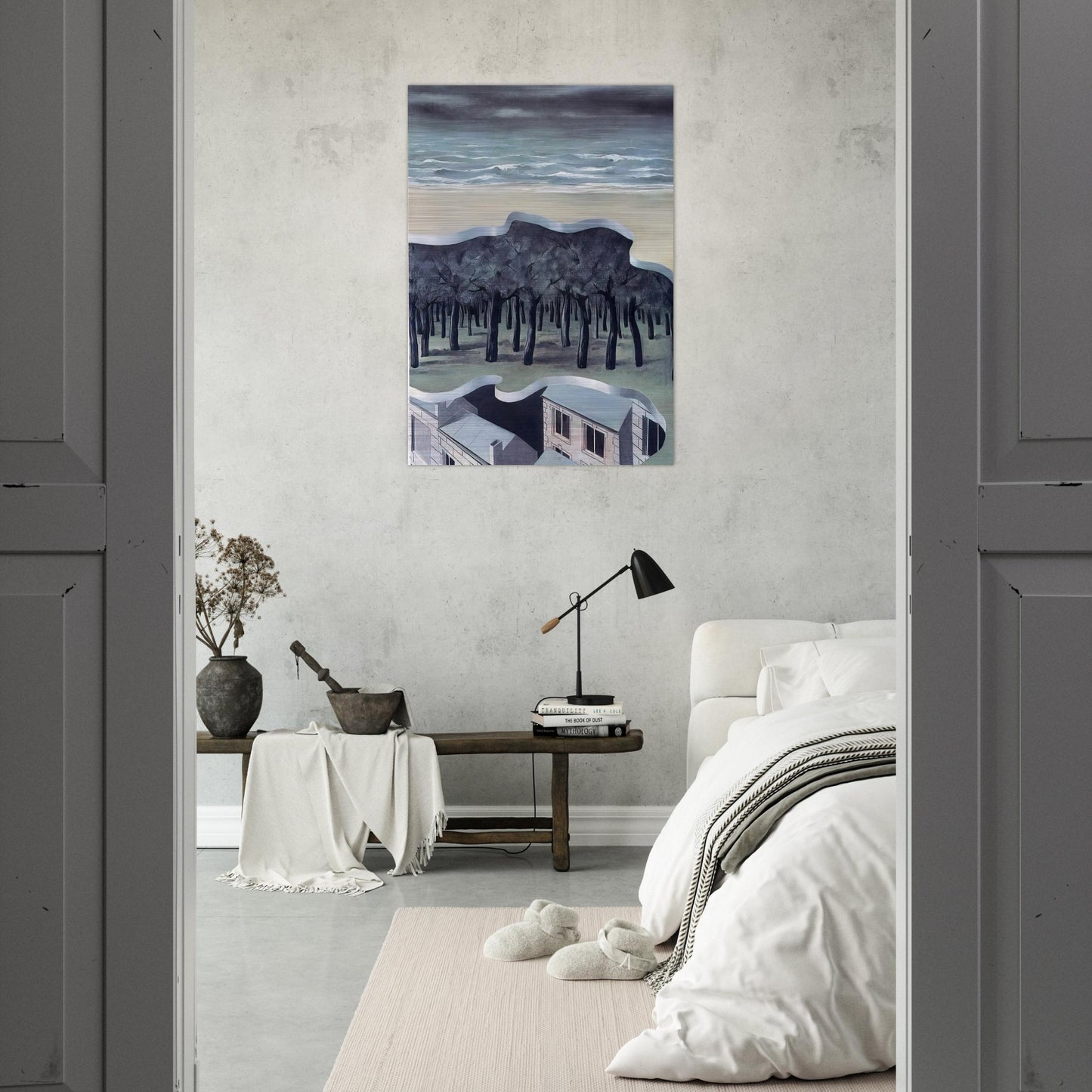 POPULAR PANORAMA 1926 - Rene Magritte Brushed Aluminum Print - 70x100 cm / 28x40 inches | Rene Magritte Aluminum Print | Rene Magritte Prints