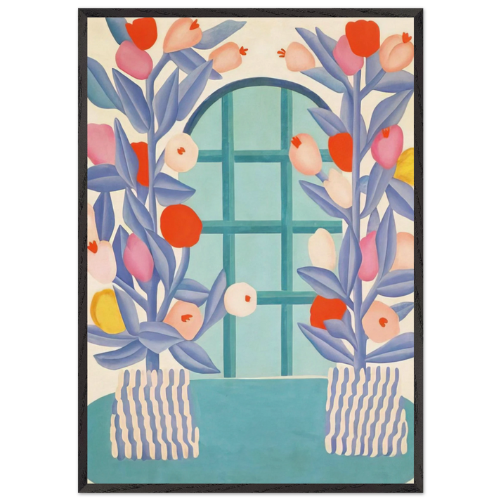 Romance - Tarsila do Amaral 70x100 cm / 28x40 inches Framed Art Print – Black Wooden Frame