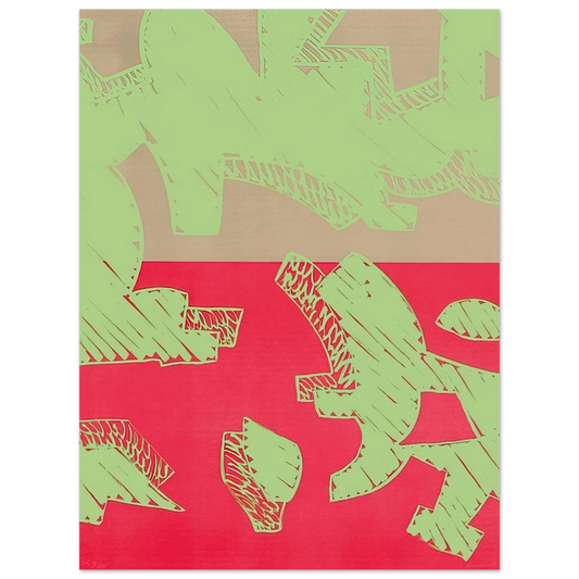 Carla Accardi - Rosso - 2000  75x100 cm / 30x40inches Fine Art Poster