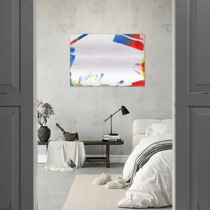 Untitled  SFM66-04  - Sam Francis Brushed Aluminum Print - 70x100 cm / 28x40 inches | Sam Francis Aluminum Print | Sam Francis Prints