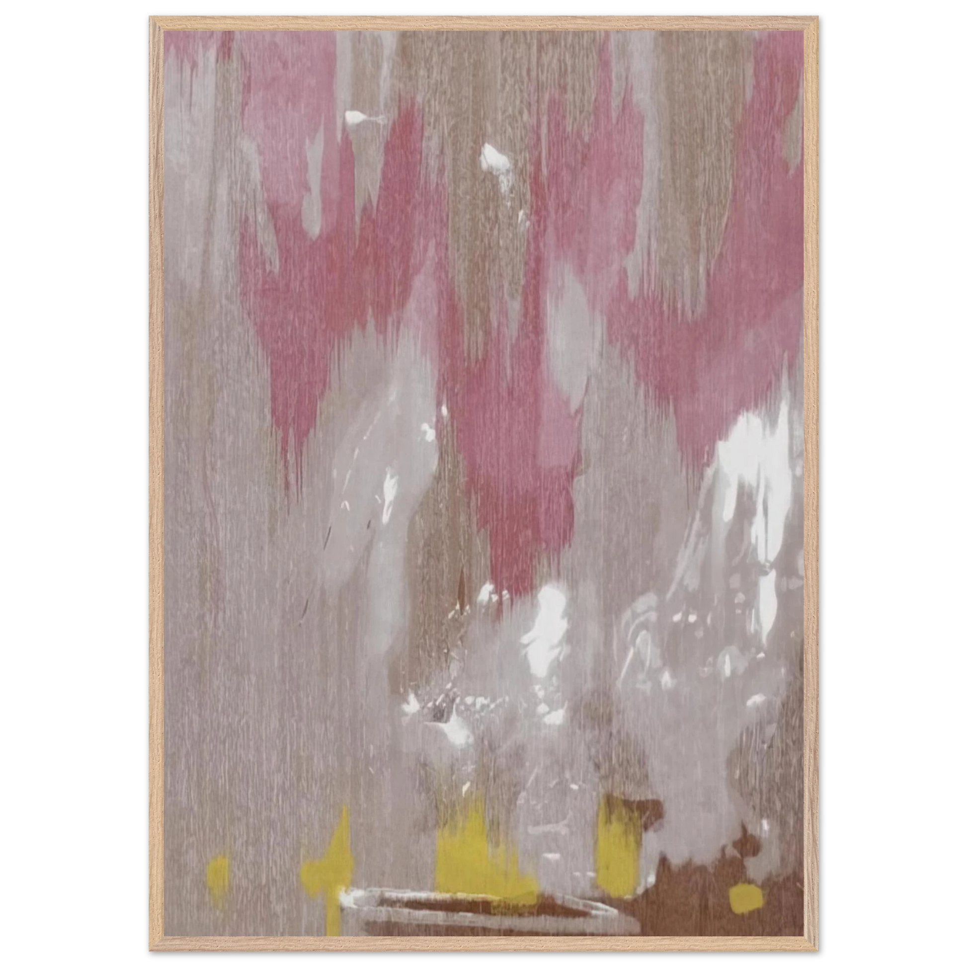 Helen Frankenthaler - Tales of Genji IV - 1998 Wall art - 30x45 cm / 12x18 inches - Premium Wooden Framed Poster With Fine Art Paper-canvas - Wood frame