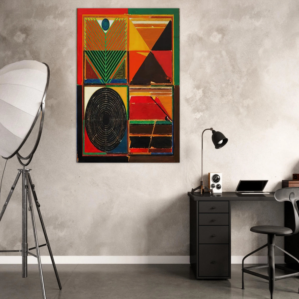 Ankuran - 1987 - S. H. Raza Art Prints - 100x150 cm / 40x60″ inches | S. H. Raza Poster | S. H. Raza Prints