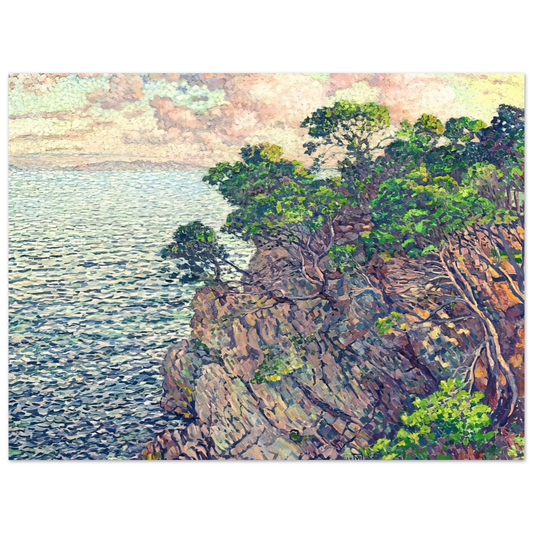 Theo van Rysselberghe - THE POINT OF ROSSIGNOL 1905  75x100 cm / 30x40inches Fine Art Poster
