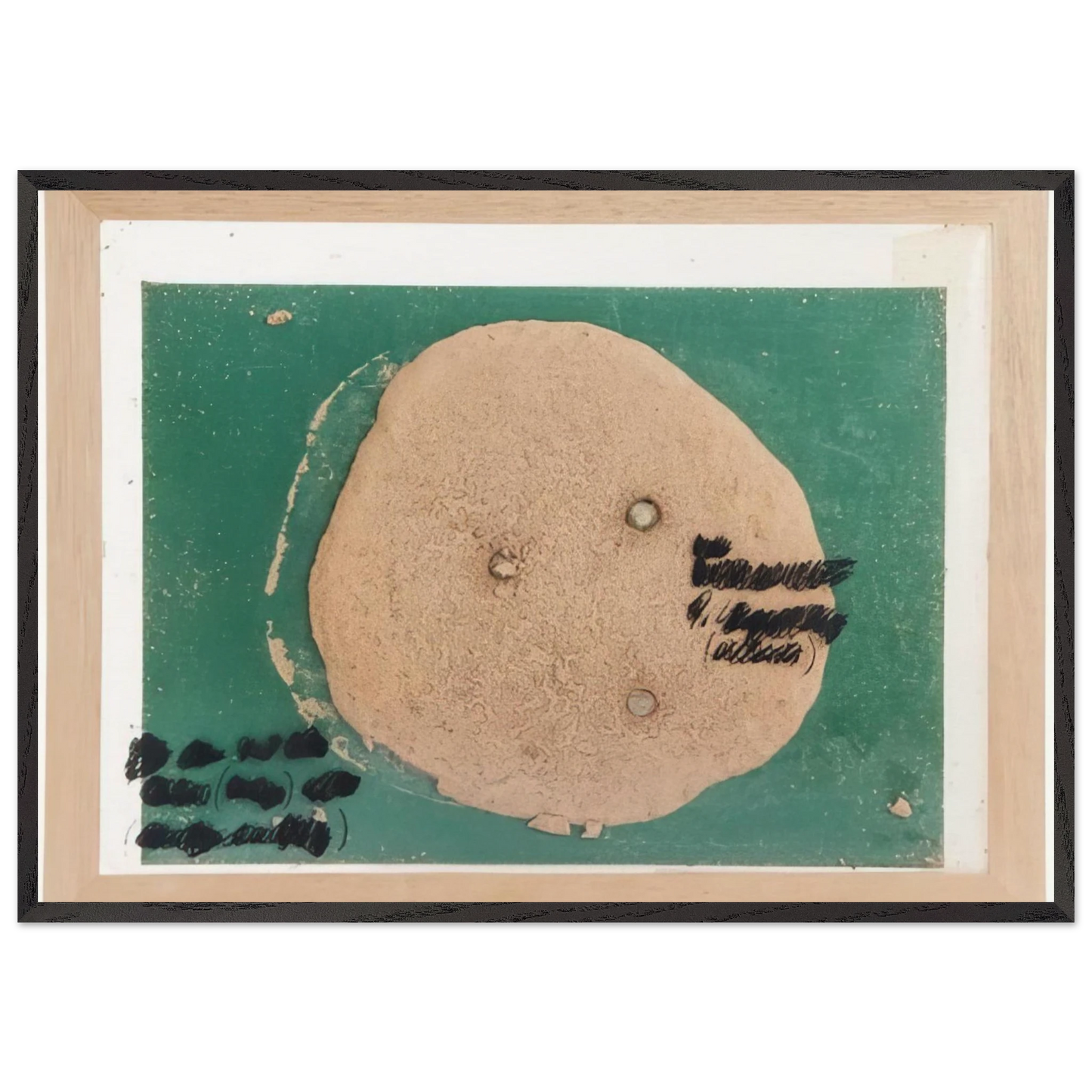 Self Portrait D111 - 1969 - Dieter Roth 70x100 cm / 28x40 inches Framed Art Print – Black Wooden Frame