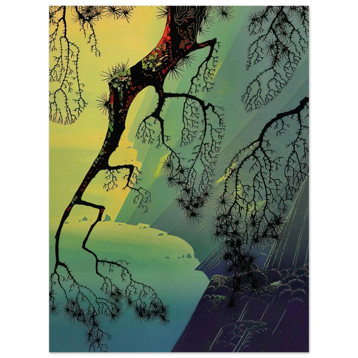 Eyvind Earle - Fog Mist  75x100 cm / 30x40inches Fine Art Poster