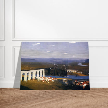 Valley of the Seine - Edward Hopper Brushed Aluminum Print - 70x100 cm / 28x40 inches | Edward Hopper Aluminum Print | Edward Hopper Prints