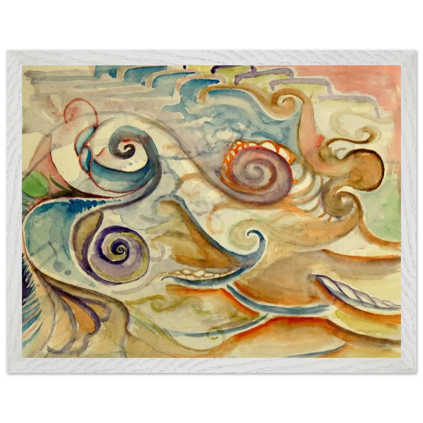 Walter Inglis Anderson - Walter Anderson Wall art - 21x29.7 cm / 8x12" - Premium Wooden Framed Poster With Fine Art Paper - White frame