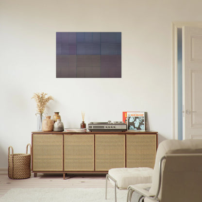 Microchromie, gris puissance [6] - Fernand Leduc Brushed Aluminum Print - 70x100 cm / 28x40 inches | Fernand Leduc Aluminum Print | Fernand Leduc Prints