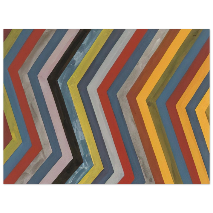 Sol LeWitt - Irregular Bands with Colors Superimposed  75x100 cm / 30x40inches Fine Art Poster