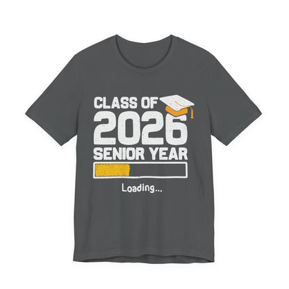 Klas van 2026 Laatstejaars T-shirt, Afstudeershirt, Unisex Afstudeergeschenk, Middelbare School Leerlingen Kleding, College Gebonden T-shirt