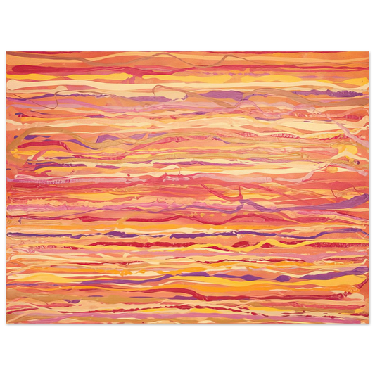 Ronnie Landfield - All Over Pour Painting - 1969  75x100 cm / 30x40inches Fine Art Poster