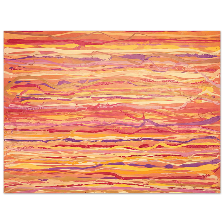 Ronnie Landfield - All Over Pour Painting - 1969  75x100 cm / 30x40inches Fine Art Poster